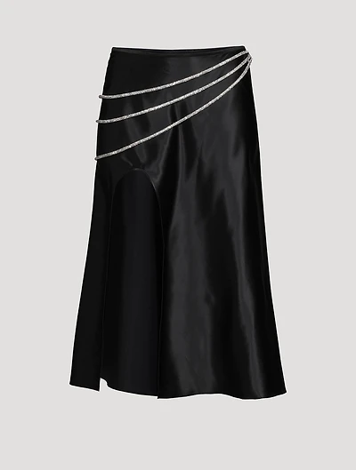 Laetitia Stretch Silk Skirt