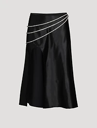 Laetitia Stretch Silk Skirt