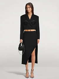 Cropped Oversized Spiral Blazer