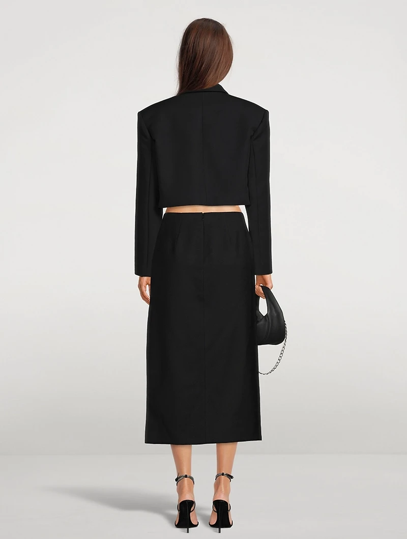 Cropped Oversized Spiral Blazer