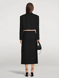 Cropped Oversized Spiral Blazer