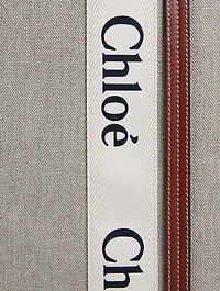 Large Woody Linen Tote Bag