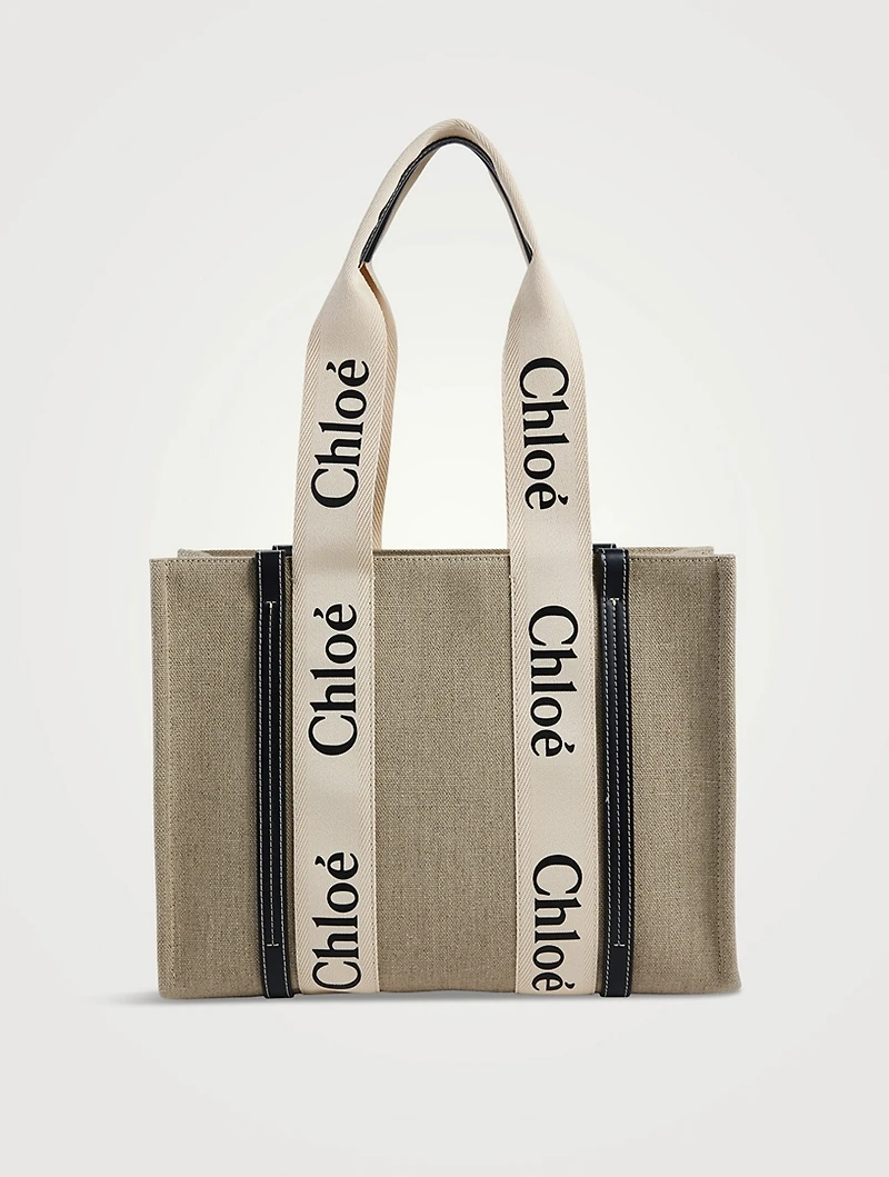 Woody Linen Tote Bag