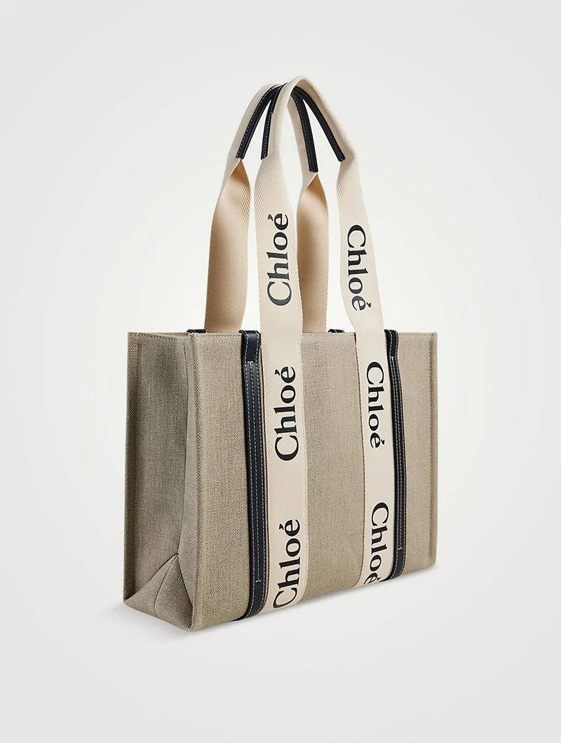 Woody Linen Tote Bag
