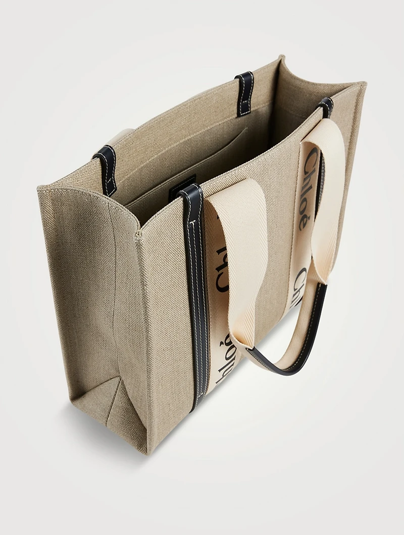 Woody Linen Tote Bag