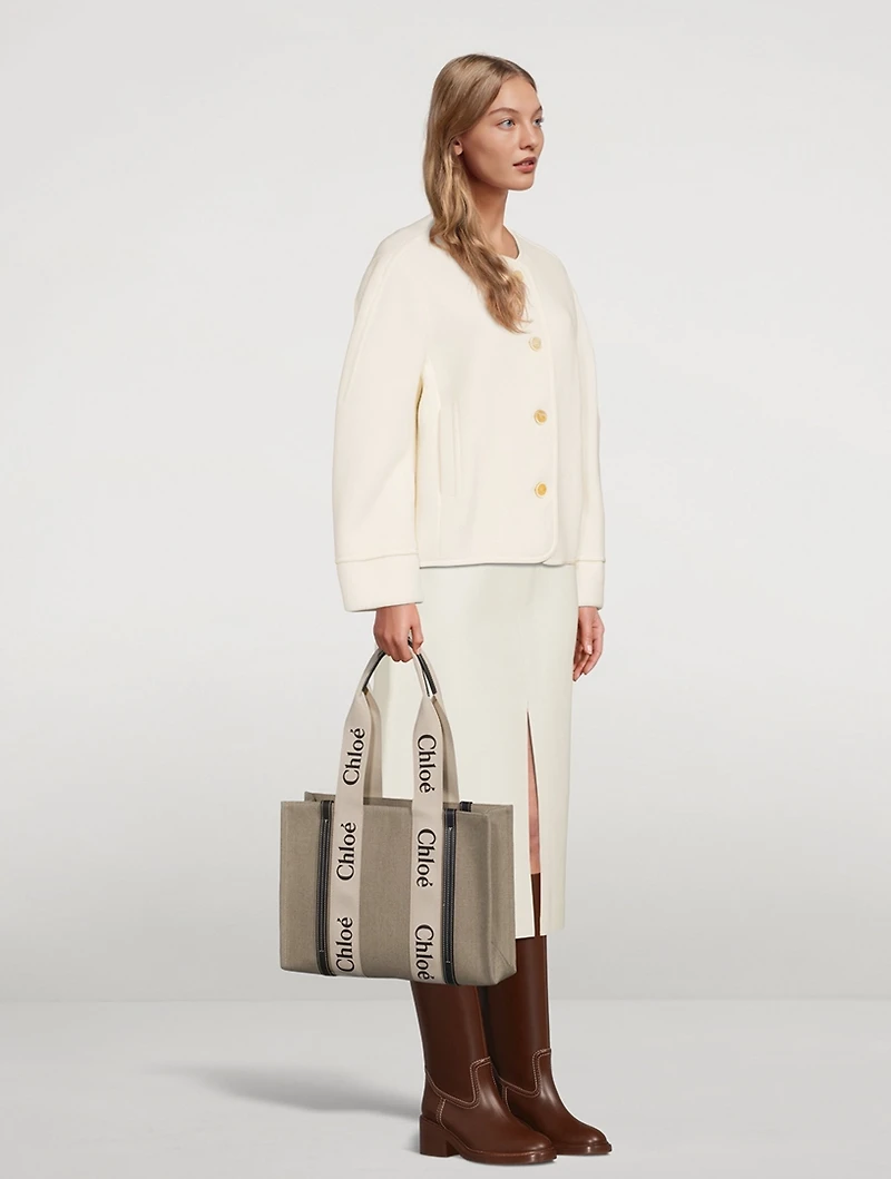 Woody Linen Tote Bag