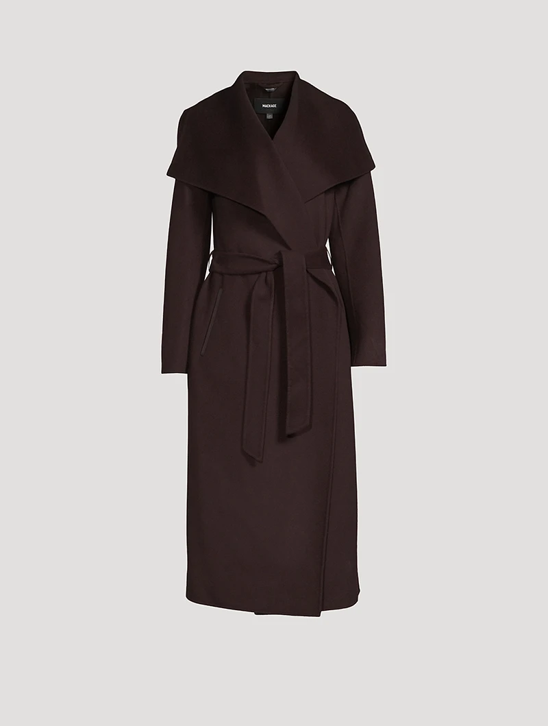 Mai Belted Wool Wrap Coat