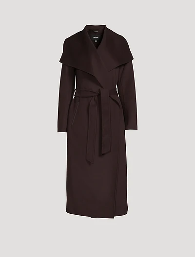 Mai Belted Wool Wrap Coat