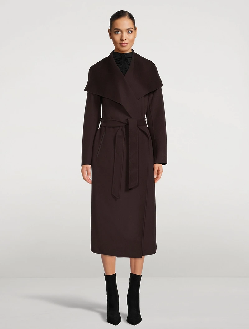 Mai Belted Wool Wrap Coat