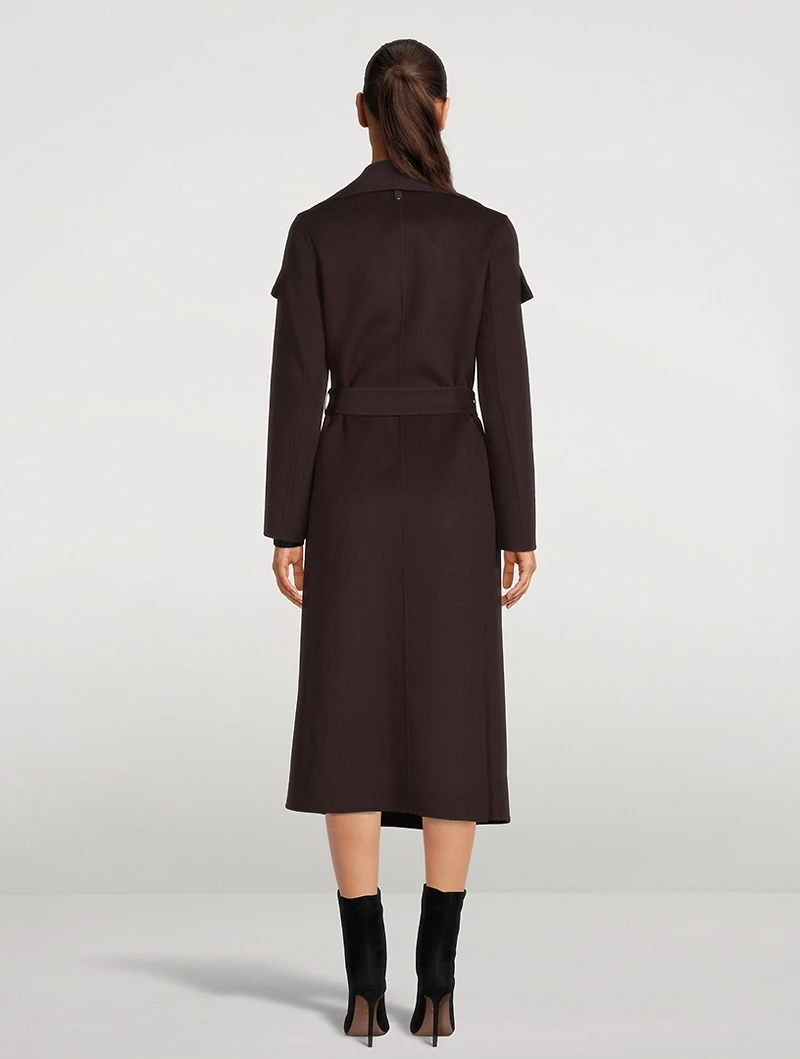 Mai Belted Wool Wrap Coat