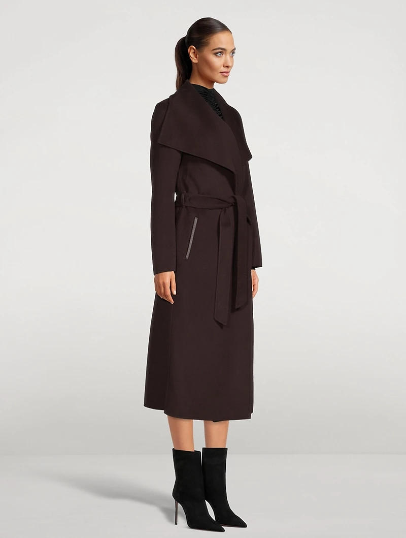 Mai Belted Wool Wrap Coat