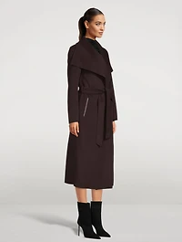 Mai Belted Wool Wrap Coat