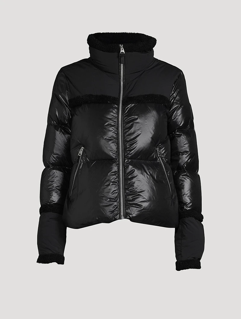 Miya Shearling-Trimmed Down Jacket