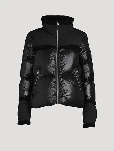 Miya Shearling-Trimmed Down Jacket