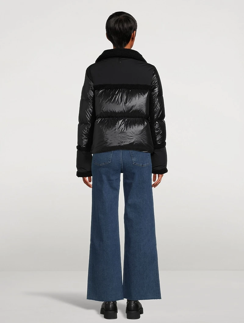 Miya Shearling-Trimmed Down Jacket