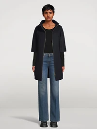 Wool-Blend Double-Layer Coat