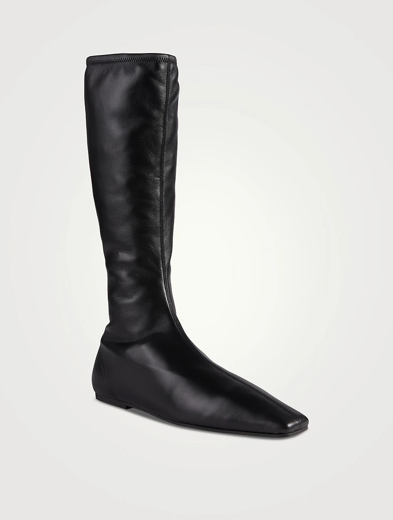 Tech Stretch-Leather Boots