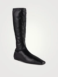 Tech Stretch-Leather Boots