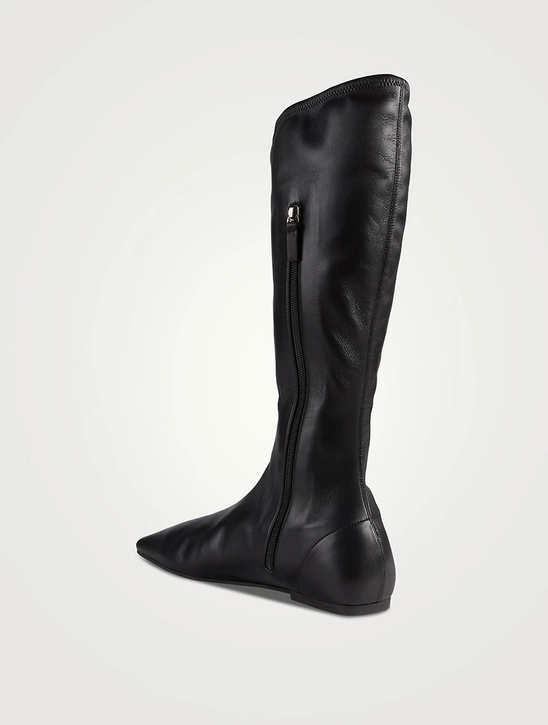 Tech Stretch-Leather Boots