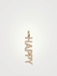 14K Gold Happy Necklace Charm