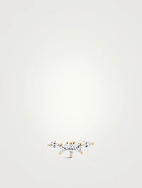 14K Gold Marquise Diamond Fan Earring