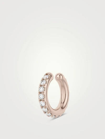 Eclipse 18K Rose Gold Ear Cuff With Diamonds