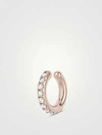 Eclipse 18K Rose Gold Ear Cuff With Diamonds