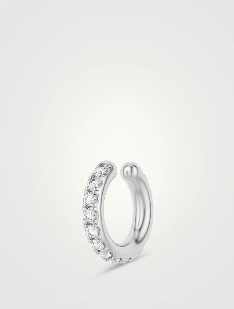 Eclipse 18K Gold Ear Cuff With Diamonds