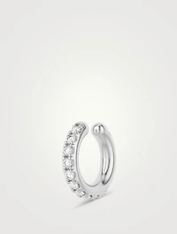Eclipse 18K Gold Ear Cuff With Diamonds