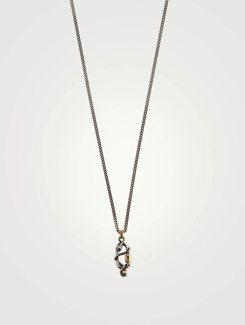 Snake And Skull Necklace