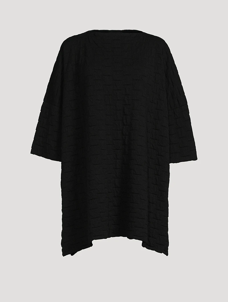 Square Three-Quarter Sleeve Top