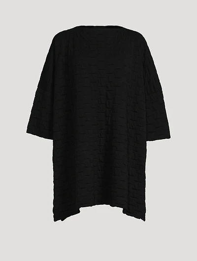 Square Three-Quarter Sleeve Top