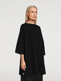 Square Three-Quarter Sleeve Top