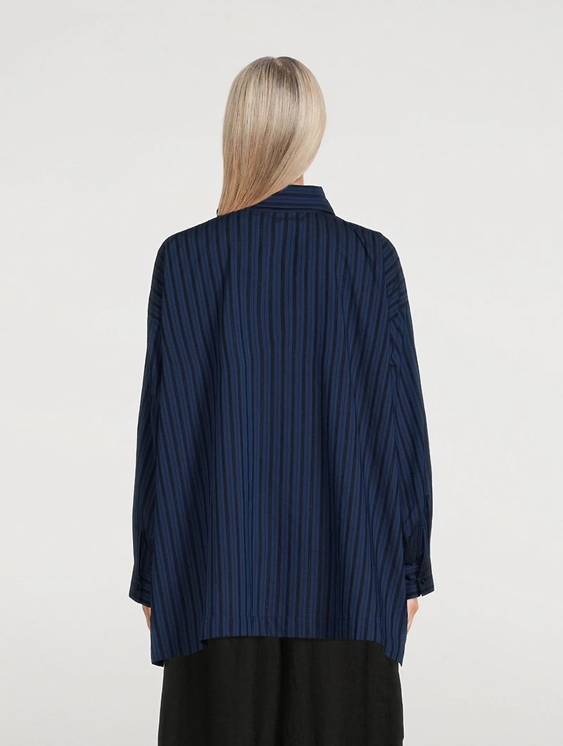 A-Line Shirt Stripe Print
