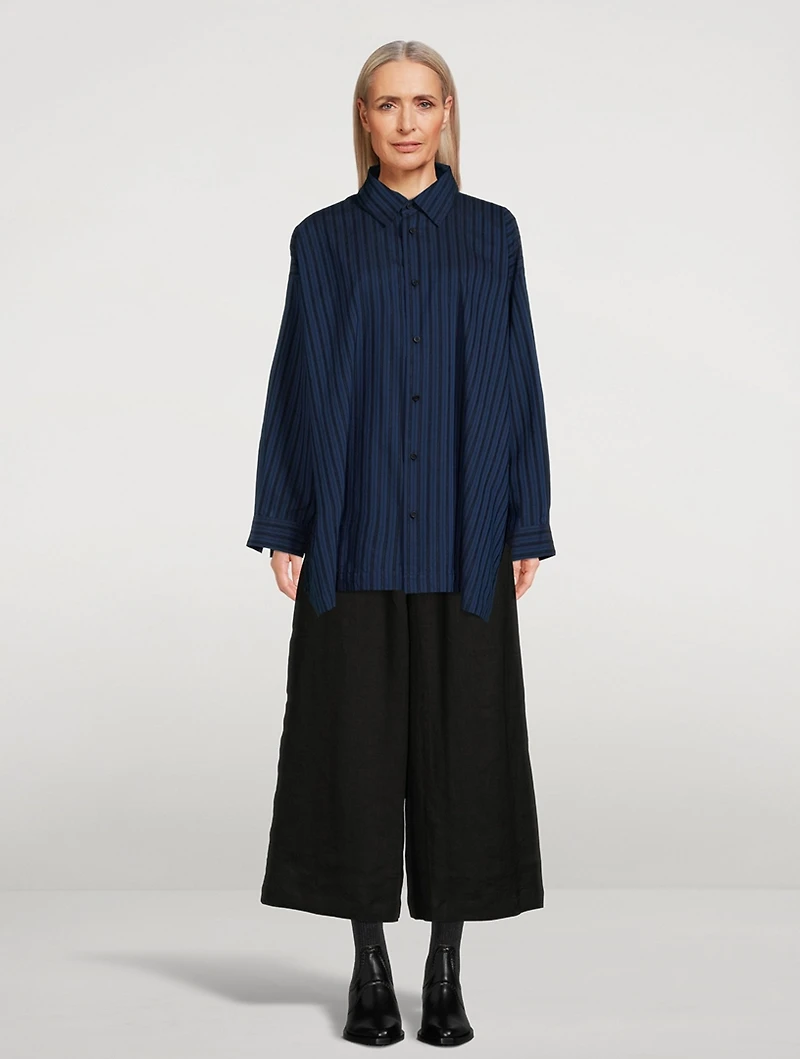 A-Line Shirt Stripe Print