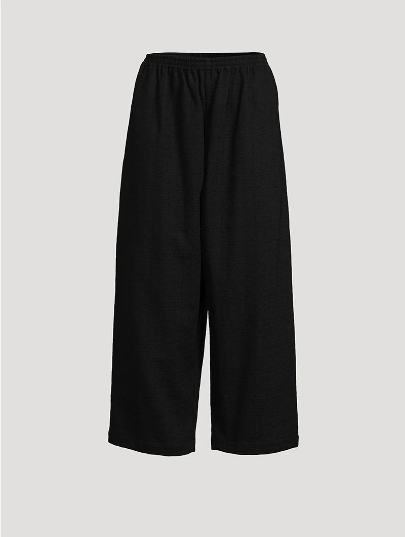 Japanese Wide-Leg Cotton Trousers