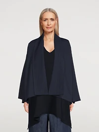 A-Line Shawl-Collar Jacket