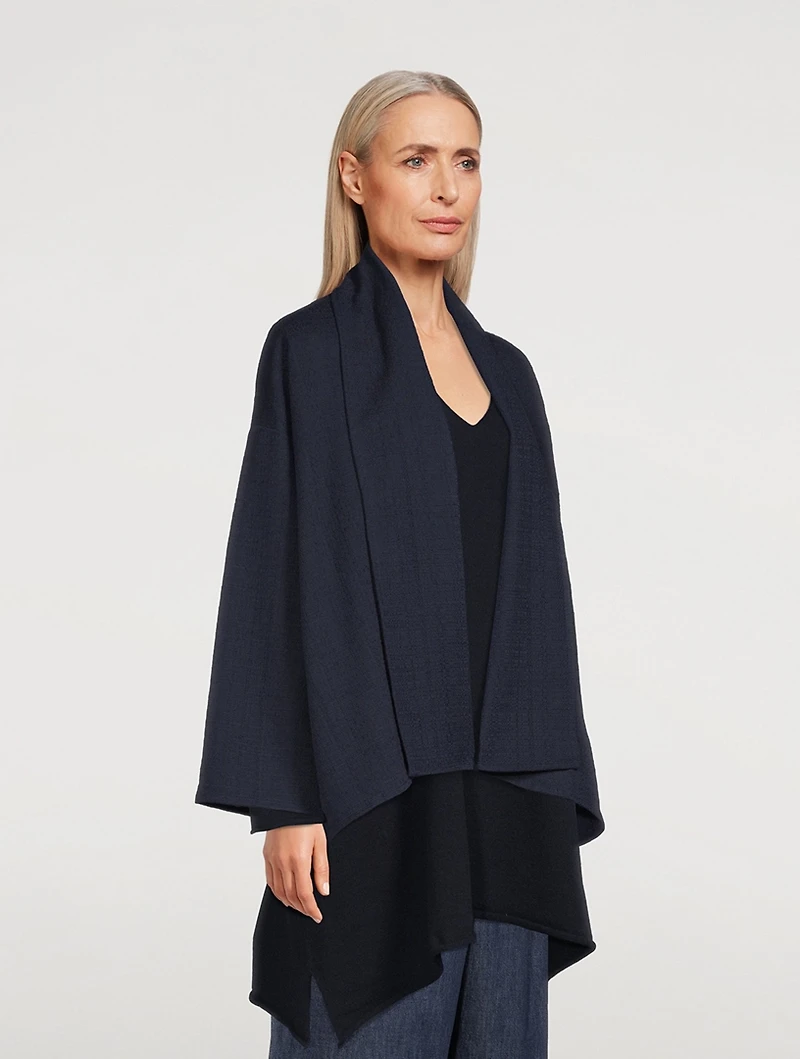 A-Line Shawl-Collar Jacket