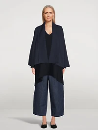 A-Line Shawl-Collar Jacket
