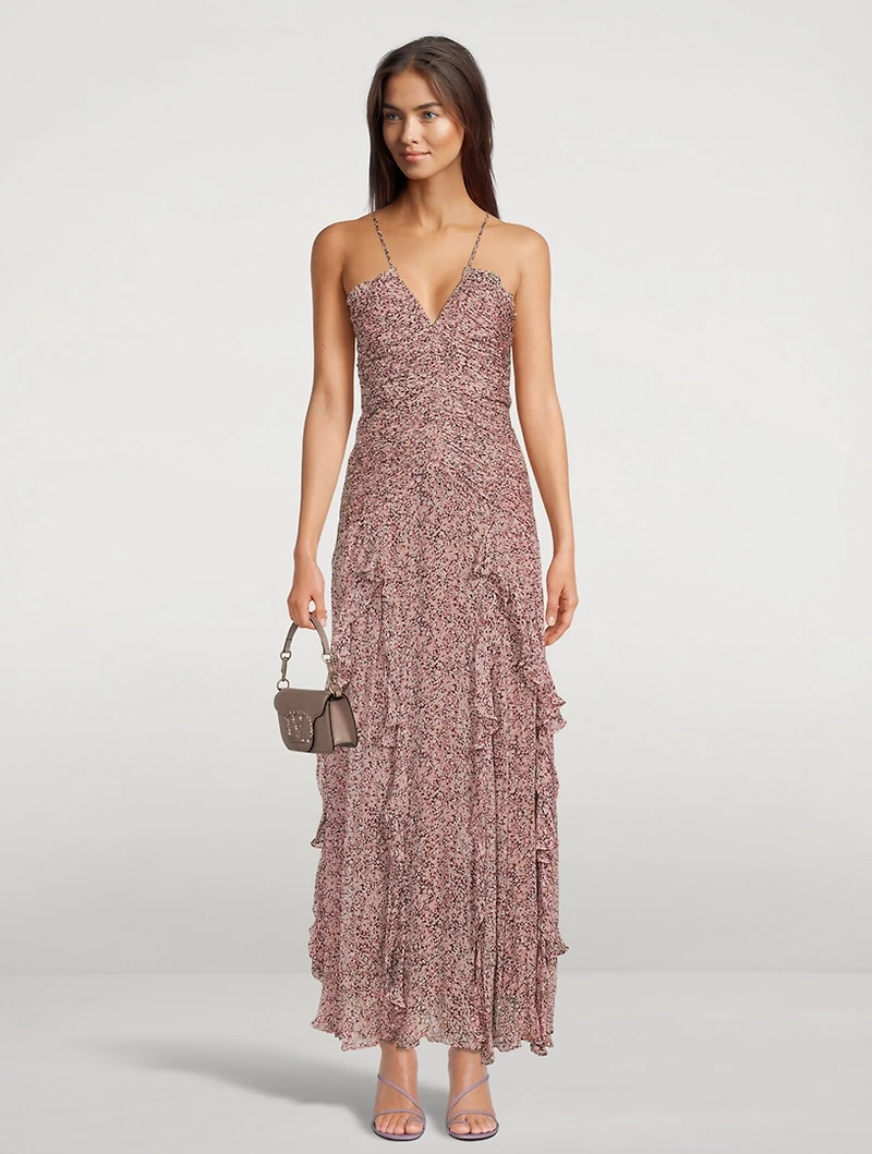Cynthia Frill Long Dress