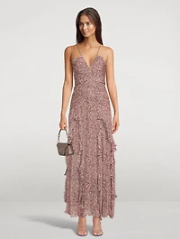 Cynthia Frill Long Dress
