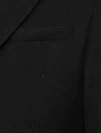 Diagonal Wool Slim-Fit Coat