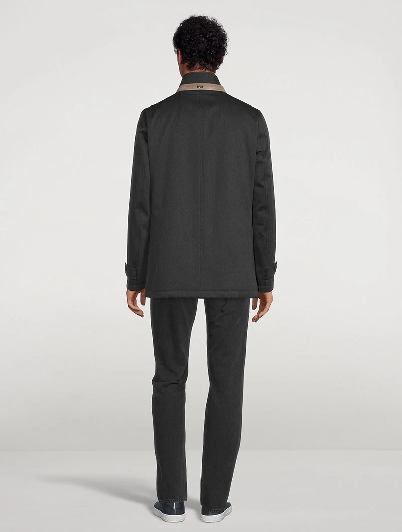 Wool Water-Repellent Coat