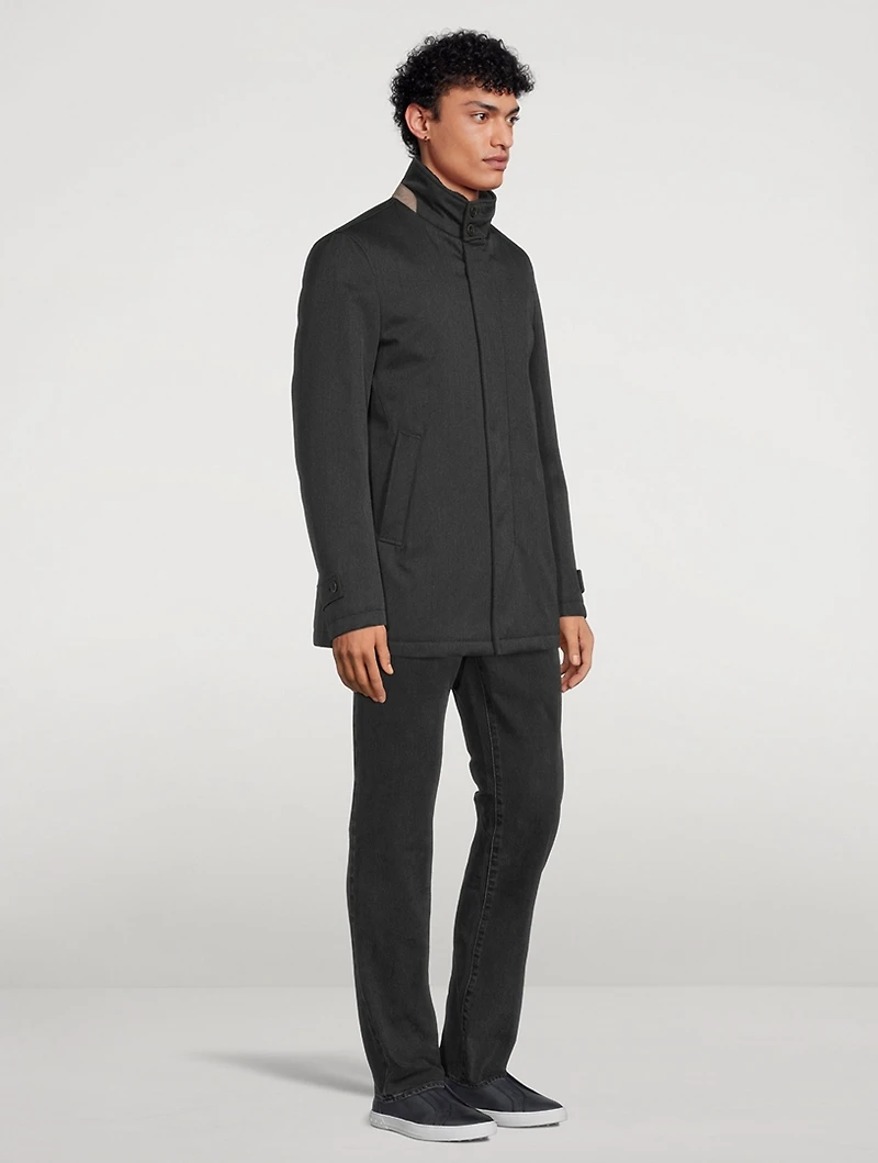 Wool Water-Repellent Coat