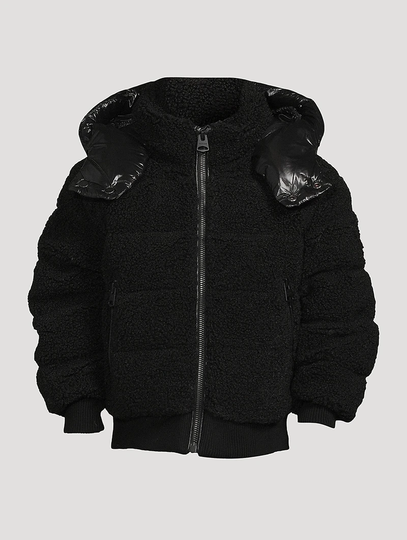 Toddlers Ari Teddy Down Bomber Jacket