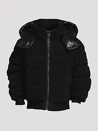 Toddlers Ari Teddy Down Bomber Jacket