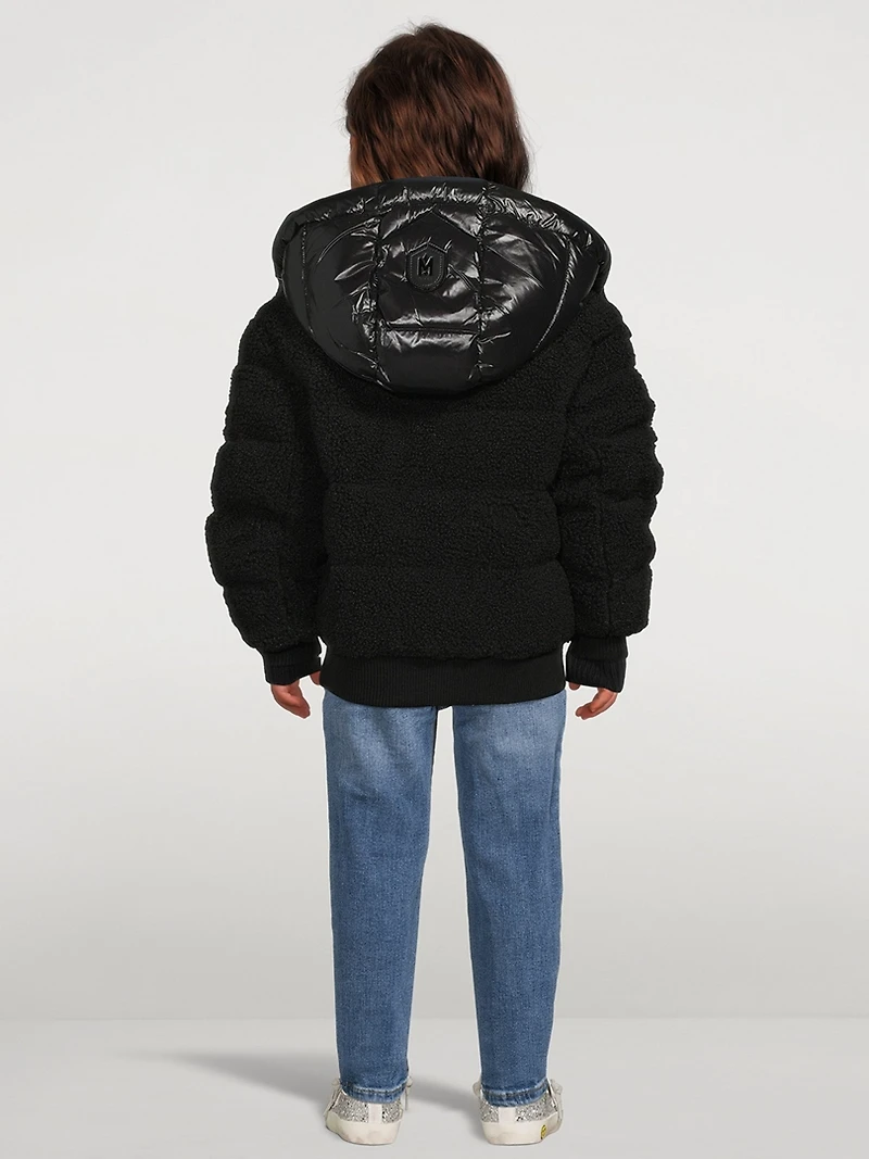 Toddlers Ari Teddy Down Bomber Jacket