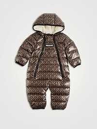 Bambi Monogram Down Snowsuit