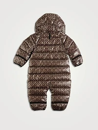 Bambi Monogram Down Snowsuit
