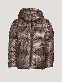 Kids Jesse Light Down Jacket Monogram Print